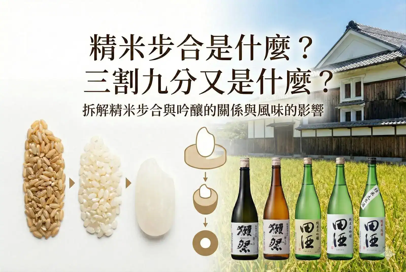 精米步合是什麼？三割九分又是什麼？拆解精米步合與吟釀的關係與風味的影響